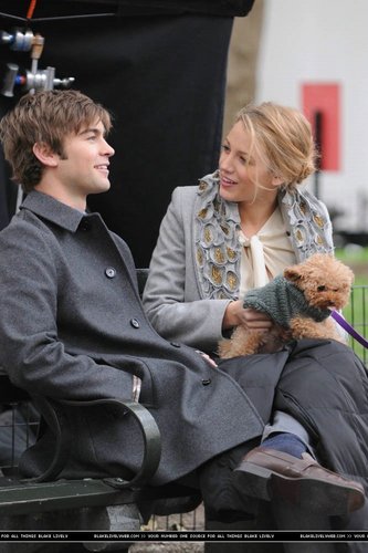  (MORE) blake & chace on set (october 14th)
