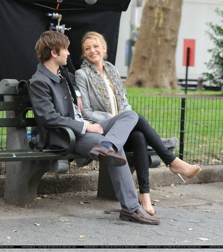  (MORE) blake & chace on set (october 14th)