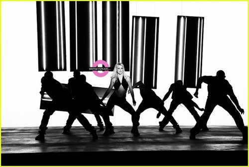  Britney on set "3" música Video