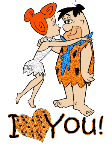 Fred Flintstone and Wilma