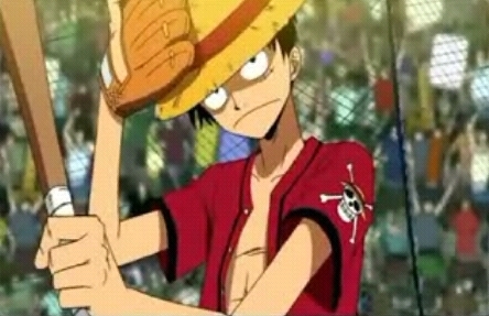  Luffy Playing Baseball