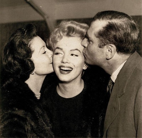 Marilyn with Vivien Leigh and Laurence Olivier