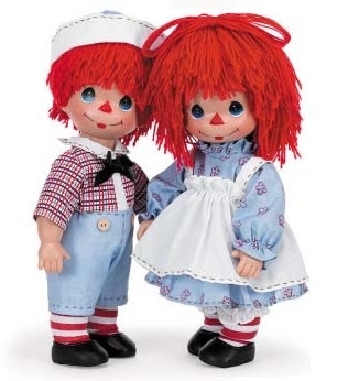 Precious Moments Raggedy Ann and Andy