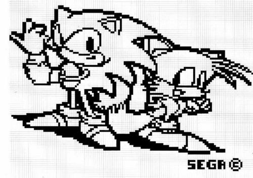  Sonic & Tails in pixel