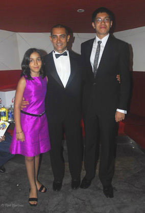 Aamir with kids Junaid and Ira