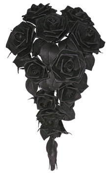  Black Leather mga rosas