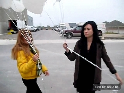  Demi sending balloons to Heaven for their friend Trenton