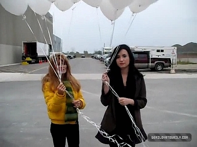  Demi sending balloons to Heaven for their friend Trenton