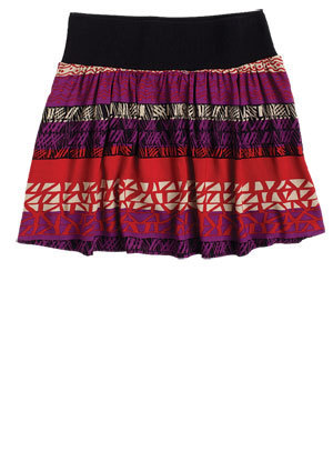 Lacey Boho Stripe Skirt