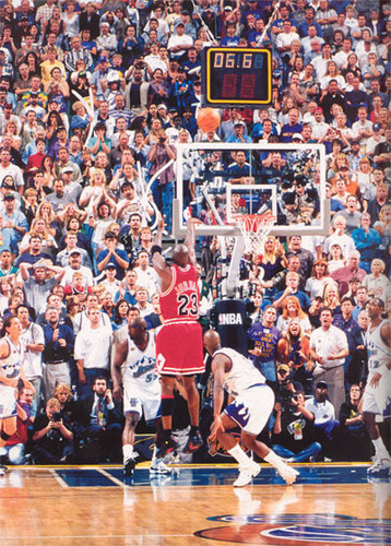  Michael Jordan's Last Shot As A सांड, बैल