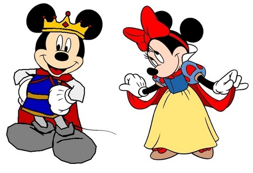  Prince Mickey & Princess Minnie - Snow White