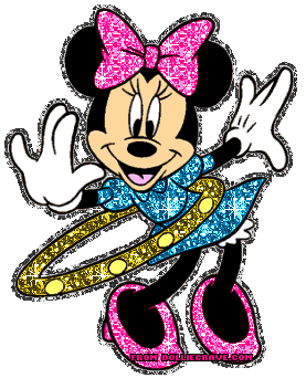 Minnie topo, mouse and Hula Hoop