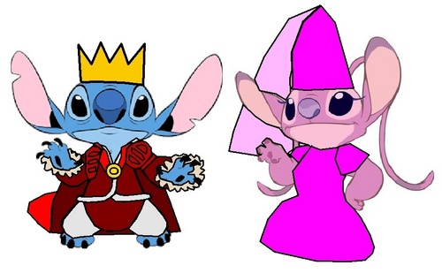  Prince Stitch and Princess malaikat