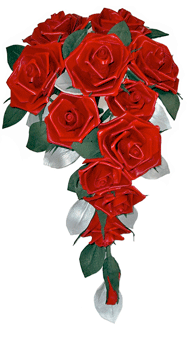  Red Leather Roses