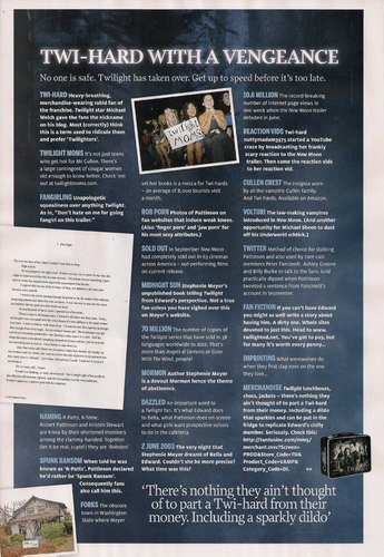  Robert Pattinson and New Moon in Total Film Magazine – UK – December 2009