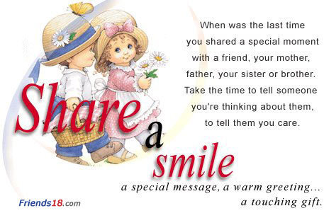  Share a smile