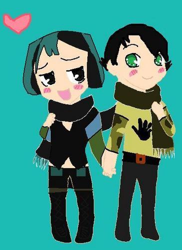  Trent and Gwen share a scarf