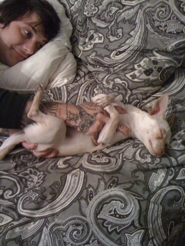  frankie and his puppy!