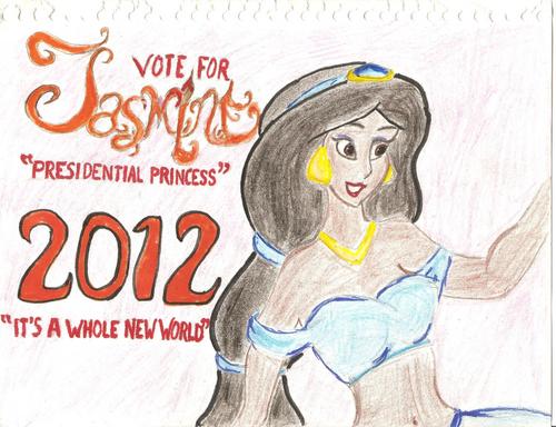 "Vote for jasmine"