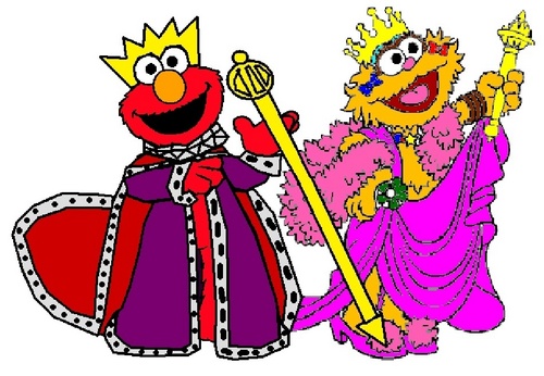  King Elmo and Queen Zoe