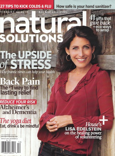  Lisa's cover of Natural Solutions December 2009