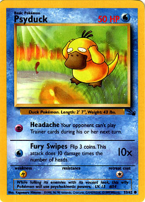 Psyduck's Old Pokemon TCG Card