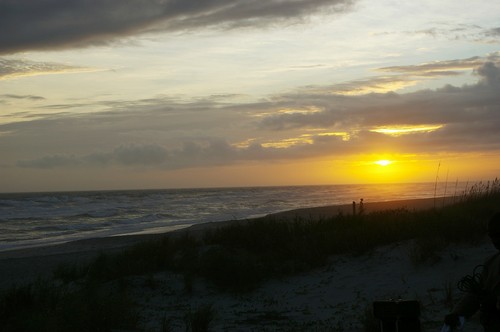  Sunset on the beach, pwani