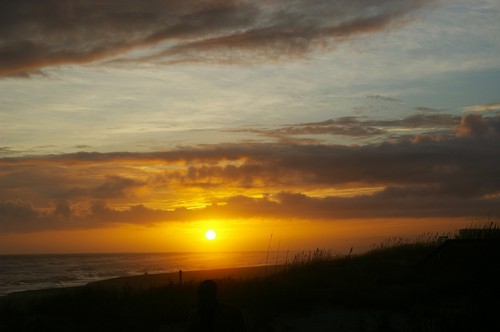  Sunset on the 海滩