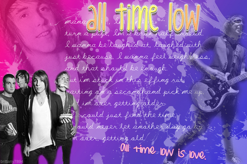  All time low achtergrond