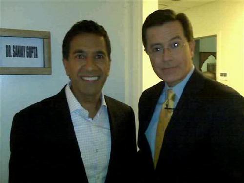  Colbert and Gupta Backstage