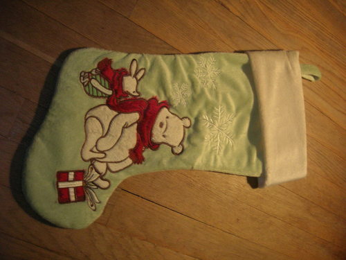  My 2009 Piglet and Pooh kubeba stocking, pantyhose