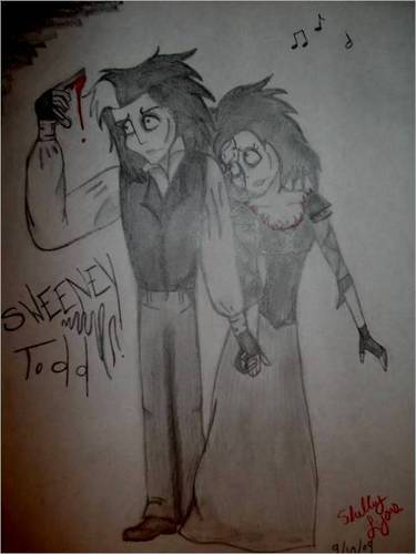  My Sweeney Lovett cartoon b and w
