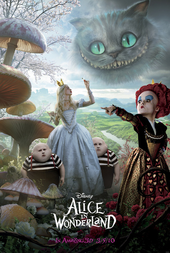  Official Movie Poster for Tim Burton's 'Alice In Wonderland' (HQ)