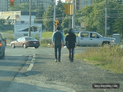  joe and demi walking
