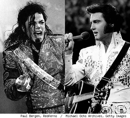  King of pop and King of rock