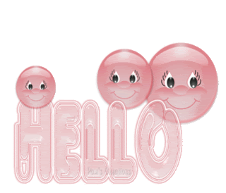  merah jambu Hello