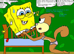 Spongebob + Sandy