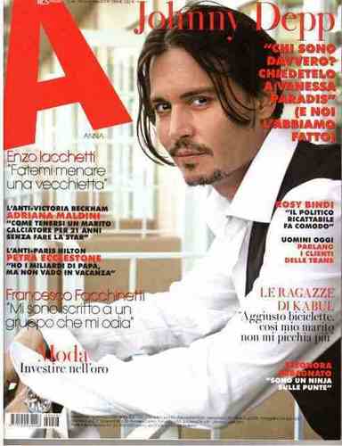  johnny depp-2009 - Italian weekly magazine "Anna"