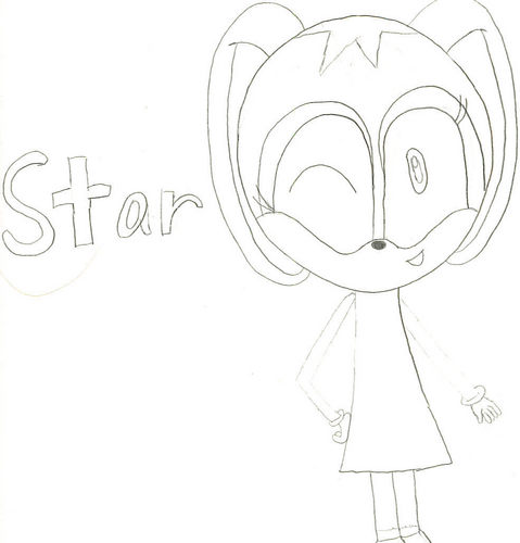 uncolored New Star the rabbit