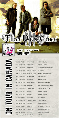  2009 Three Days Grace Tour Banner