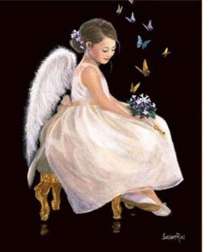  Angel With Butterflies