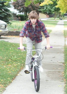  Justin on a bicycle 2!.