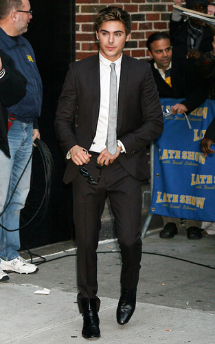  Zac at "Late mostrar with David Letterman"