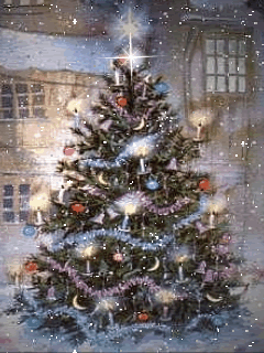  Pretty Natale Tree,Animated