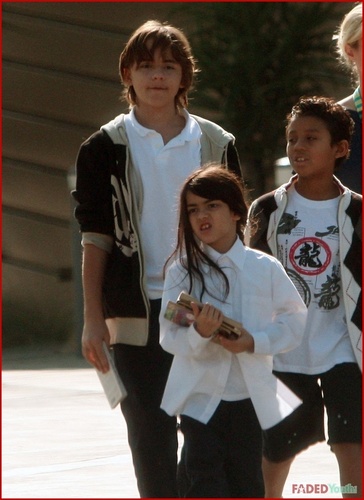 prince,paris and blanket going to the library