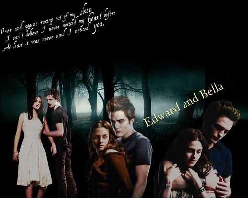  .Edward&Bella kertas-kertas dinding <3