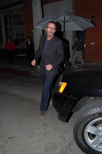  Hugh Laurie leaving Mr. Chow
