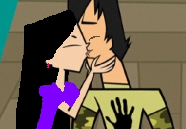  Sasha and Trent kissing