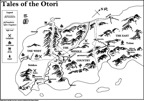  Tales of the Otori - map