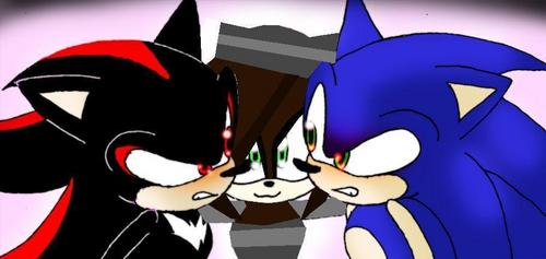  me and shadow and sonic